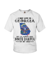 Live In Georgia But North Dakota In My DNA Youth T-Shirt tile