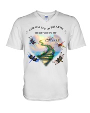 Dragonfly Have U In My Heart PT0152 V-Neck T-Shirt tile