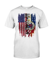 Detroit American Flag Classic T-Shirt front