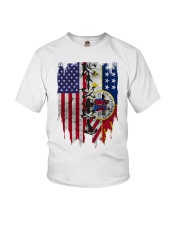 Detroit American Flag Youth T-Shirt tile