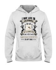 Live In California Massachusetts In My DNA Hooded Sweatshirt tile