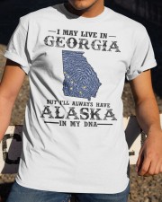 Live In Georgia But Alaska In My DNA Classic T-Shirt apparel-classic-tshirt-lifestyle-28