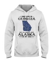 Live In Georgia But Alaska In My DNA Hooded Sweatshirt tile