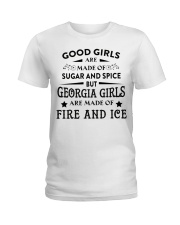 Georgia Girls Are Made Of Fire And Ice Ladies T-Shirt tile