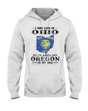 Live In Ohio But Oregon In My DNA Hooded Sweatshirt tile