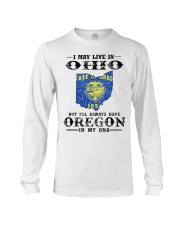 Live In Ohio But Oregon In My DNA Long Sleeve Tee tile