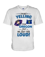 I'm A Oregon Girl V-Neck T-Shirt tile