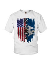 Louisiana American Flag Youth T-Shirt tile