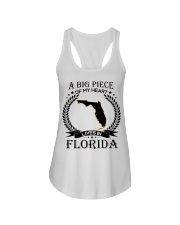 A Big Piece Of My Heart Lives In Florida Ladies Flowy Tank tile