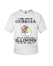 Live In Georgia But Illinois In My DNA Youth T-Shirt tile
