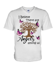 Butterfly Angels PT0147 V-Neck T-Shirt tile
