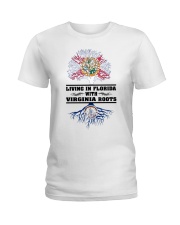 Living In Florida Virginia Roots Ladies T-Shirt tile