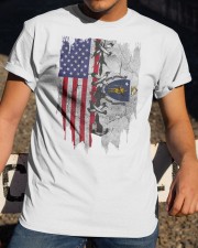 Massachusetts American Flag Classic T-Shirt apparel-classic-tshirt-lifestyle-28
