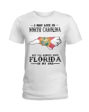 Live In North Carolina But Florida My DNA Ladies T-Shirt tile
