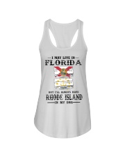 Live Florida Rhode Island In My DNA Ladies Flowy Tank tile