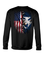 KTLD001 Louisianan and American Flag Crewneck Sweatshirt tile