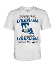Louisiana Girl V-Neck T-Shirt tile