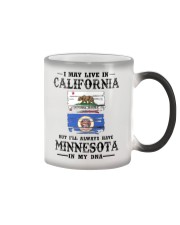 Live California Minnesota In My DNA Color Changing Mug tile