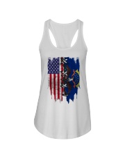North Dakota American Flag Ladies Flowy Tank tile