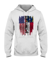 North Carolina American Flag Hooded Sweatshirt tile