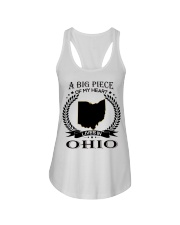 A Big Piece Of My Heart Lives In Ohio Ladies Flowy Tank tile