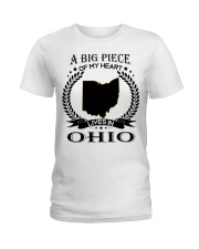A Big Piece Of My Heart Lives In Ohio Ladies T-Shirt tile