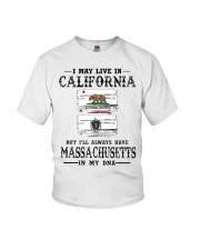 Live California Massachusetts In My DNA Youth T-Shirt tile