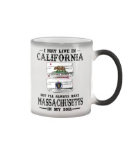 Live California Massachusetts In My DNA Color Changing Mug tile