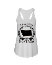 A Big Piece Of My Heart Lives In Montana Ladies Flowy Tank tile