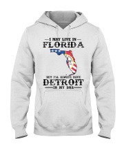 Live In Florida But Detroit In My DNA Hooded Sweatshirt tile