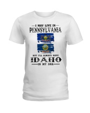 Live Pennsylvania Idaho In My DNA Ladies T-Shirt tile