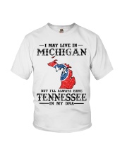 Live In Michigan But Tennessee In My DNA Youth T-Shirt tile