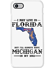 Live In Florida But Michigan In My DNA Phone Case tile