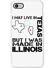 Live In Texas But Made In Illinois Phone Case tile