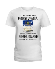 Live Pennsylvania Rhode Island In My DNA Ladies T-Shirt tile
