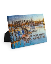 Connecticut A Place Your Feet May Leave Easel-Back Gallery Wrapped Canvas tile