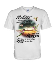Hummingbird Believe PT0161 V-Neck T-Shirt tile