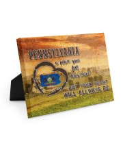 Pennsylvania A Place Your Feet May Leave Easel-Back Gallery Wrapped Canvas tile