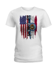 Missouri American Flag Ladies T-Shirt tile