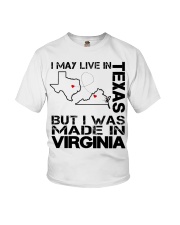 Live In Texas But Made In Virginia Youth T-Shirt tile