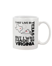 Live In Texas But Made In Virginia Mug tile