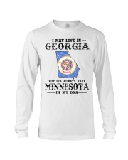 Live In Georgia But Minnesota In My DNA Long Sleeve Tee tile