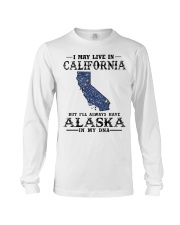 Live In California But Alaska In My DNA Long Sleeve Tee tile