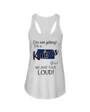I'm Not Yelling I'm A Kansas Girl Ladies Flowy Tank tile