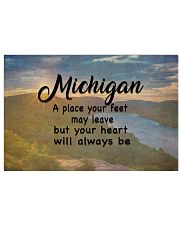 Michigan A Place Your Feet May Leave 17x11 Poster front
