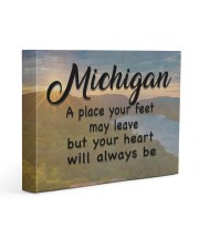 Michigan A Place Your Feet May Leave Gallery Wrapped Canvas Prints tile