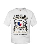 Live In Texas Arkansas In My DNA Youth T-Shirt tile