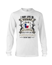 Live In Texas Arkansas In My DNA Long Sleeve Tee tile