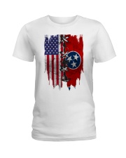 Tennesse American Flag Ladies T-Shirt tile