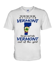 Vermont Girl V-Neck T-Shirt tile